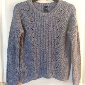 GAP Long Sleeve Chunky Blue Sweater. XS.  Gray/blue